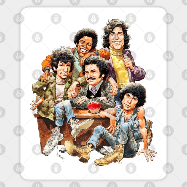 Welcome Back, Kotter and the Sweathogs Gang Sticker by offsetvinylfilm